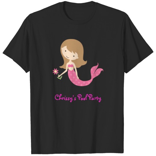 Discover KRW Cute Pink Mermaid Pool Party T-shirt
