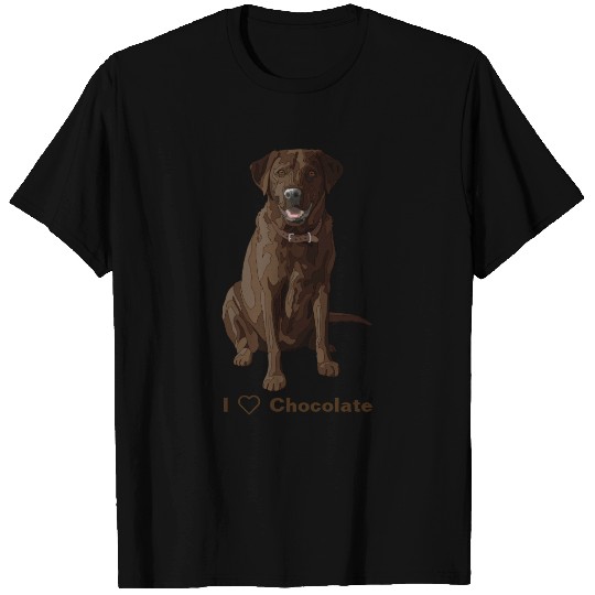 I Love Chocolate Labrador Retrievers T-shirt