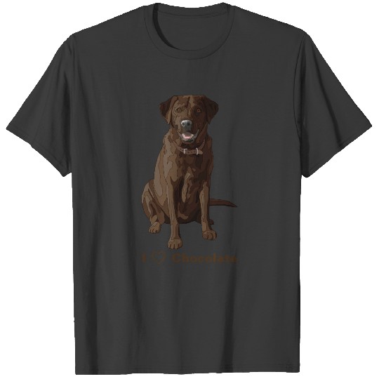 I Love Chocolate Labrador Retrievers T-shirt