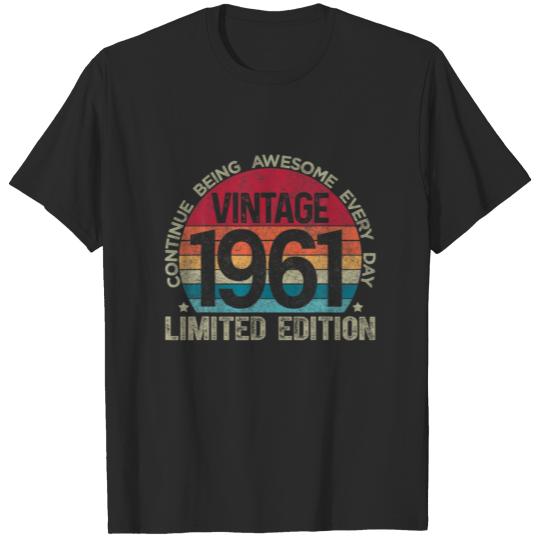 60Th Birthday Retro Limited Edition 1961 Vintage B T-shirt
