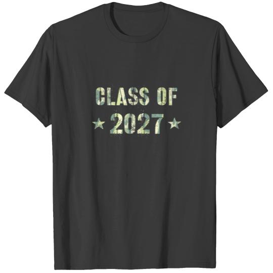 Camo Future Graduation Future CLASS Of 2027 8Th Gr T-shirt