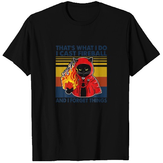 That's What I Do I Cast Fireball And I Forget Thin T-shirt