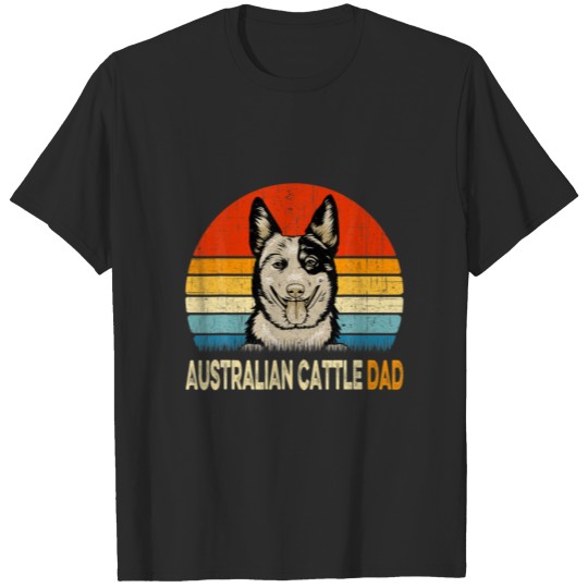 Discover Retro Australian Cattle Dad Father's Day Vintage D T-shirt