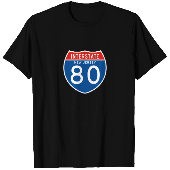 Interstate Sign 80 - New Jersey T-shirt