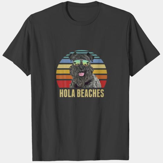 Hola Beaches Kerry Blue Terrier Dog Funny Beach Su T-shirt