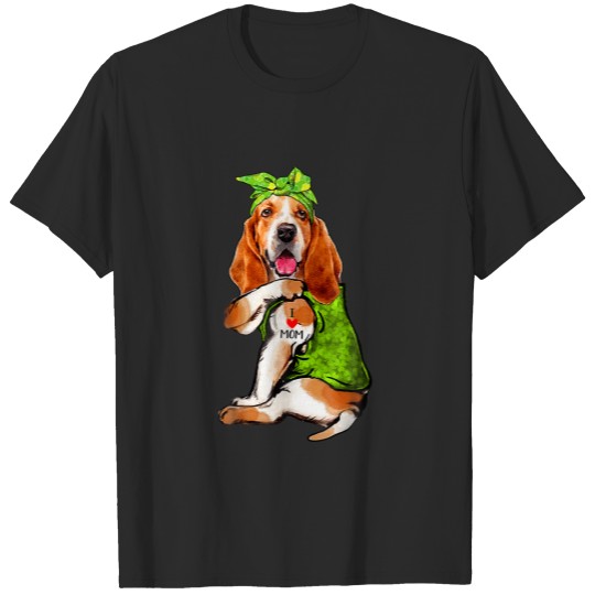 Women Gifts Australian Shepherd Dog Tattoo I Love T-shirt