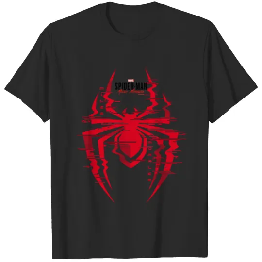 Spider-Man Miles Morales Glitched Spider Icon T-shirt