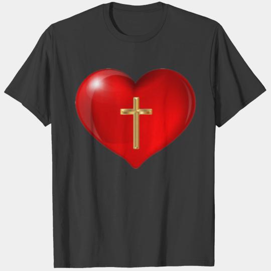 Discover Cross and Heart T-shirt