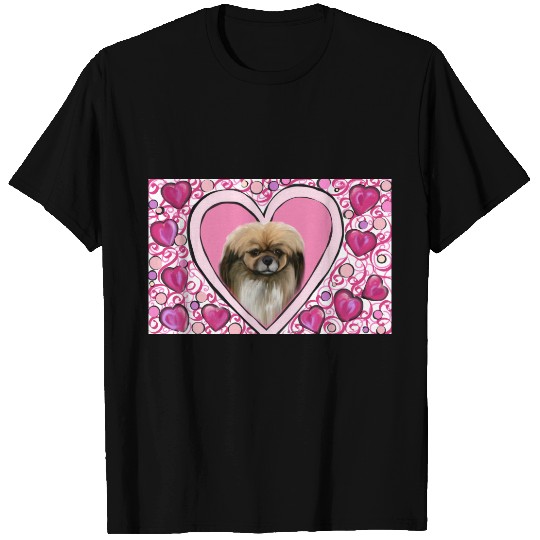 Tibetan Spaniel Valentine T-shirt