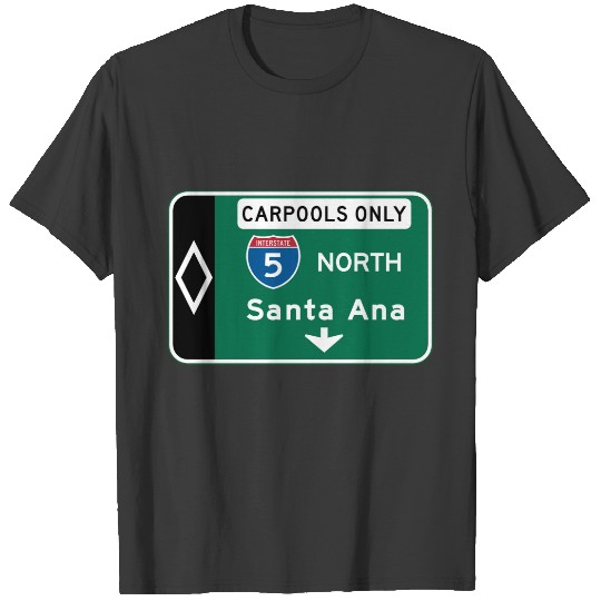Santa Ana, CA Road Sign T-shirt