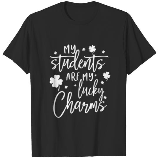Discover My Students Are My Lucky Charms St Patrick's Day F T-shirt