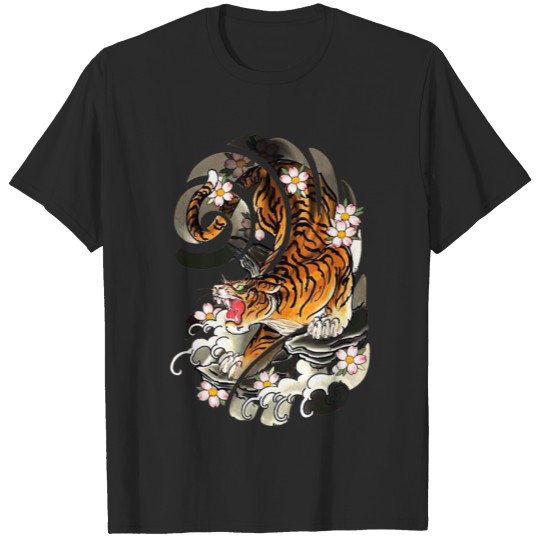 Tiger Gift | Tiger Tattoo Cool Brave T-shirt