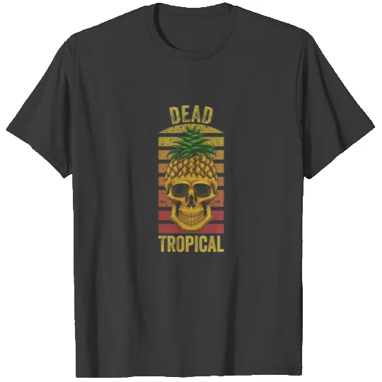 Hawaiian Pineapple Skull Aloha Beaches Funny Hawai T-shirt