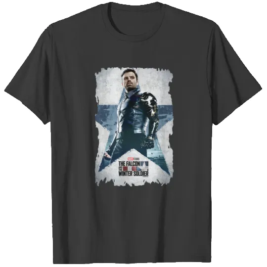 Winter Soldier Worn Star Poster T-shirt