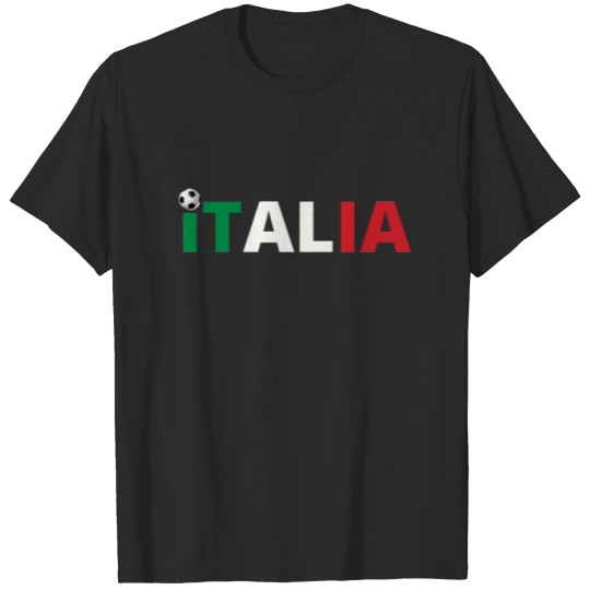 Italia Italy football soccer fan Italian Flag T-shirt