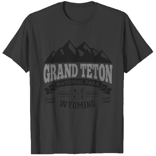 Grand Teton Vintage Silver T-shirt