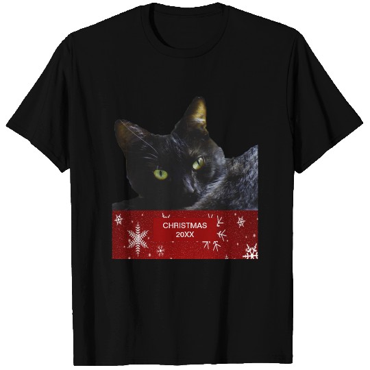Black Cat Christmas 20XX T-shirt
