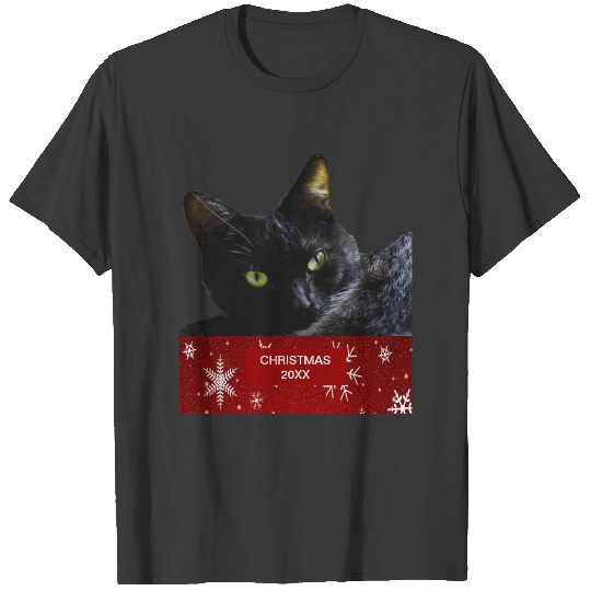 Black Cat Christmas 20XX T-shirt