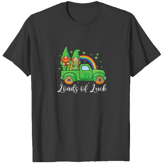 Discover Green Truck Rainbow Loads Of Luck Gnome St Patrick T-shirt