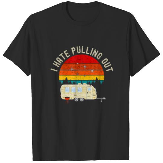 Discover Retro Mountains I Hate Pulling Out Funny Vintage C T-shirt
