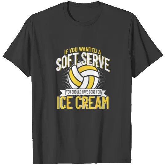 Funny Soft Serve Volleyball for Teen Girls Wo T-shirt