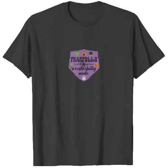 Fearfully And Wonderfully Made Cute Christian Hall T-shirt