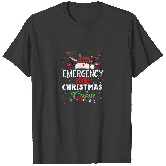 Er Emergency Room Nurse Christmas Crew T-shirt