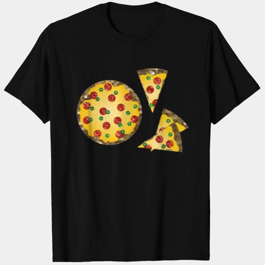 sequin pizza T-shirt