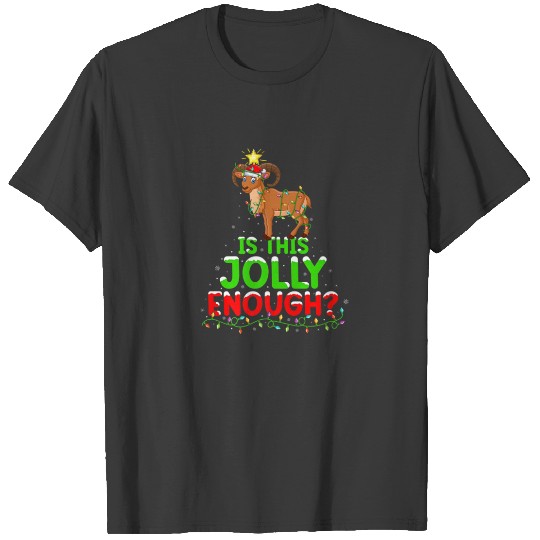 Lighting Is This Jolly Enough Mountain-Goat Christ T-shirt
