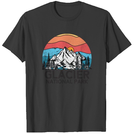 Vintage Glacier National Park Retro 80s Montana T-shirt