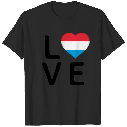 Discover Love - Luxembourg Flag T-shirt