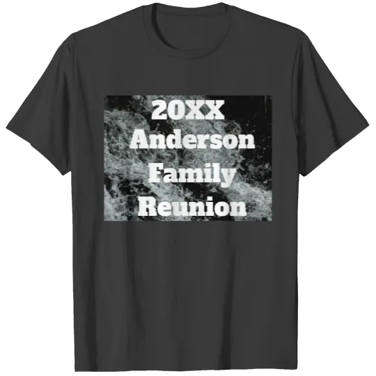 Modern Family Reunion Black White Falling Water T-shirt