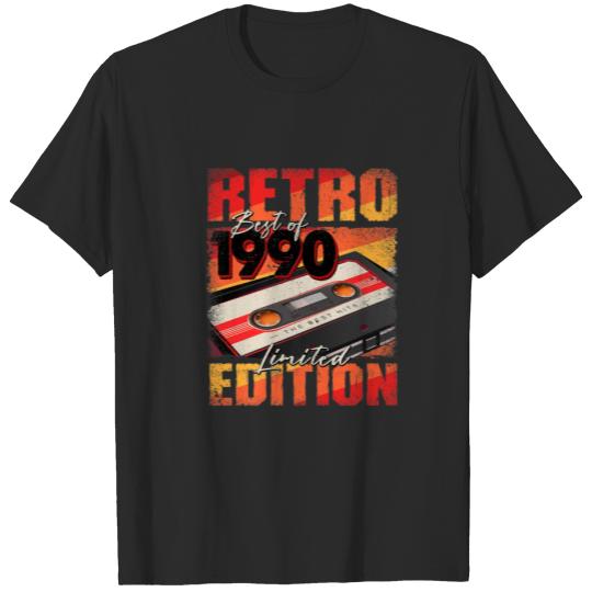 Discover Vintage 1990 T Best Of 1990 Cassette Tape 32Nd Bir T-shirt