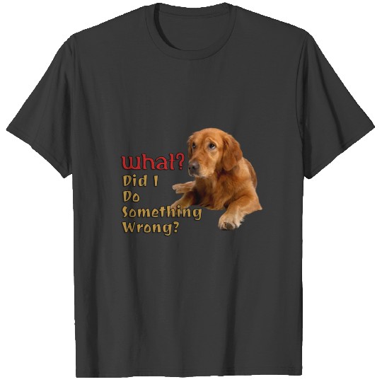 Did I Do Something Wrong Super Cute Dog Design T-shirt