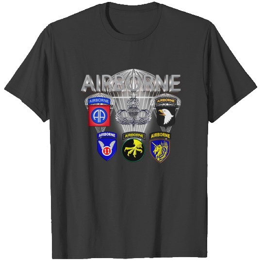 Army Airborne Divisions Past and Present T-shirt