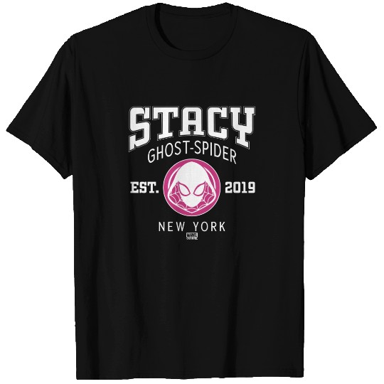 Ghost-Spider Gwen Stacy Collegiate Logo T-shirt