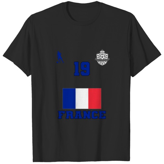 Discover France Football Soccer Team #19 T-shirt