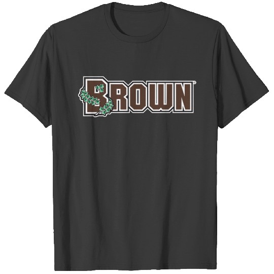 Brown Wordmark Plus Size T-shirt