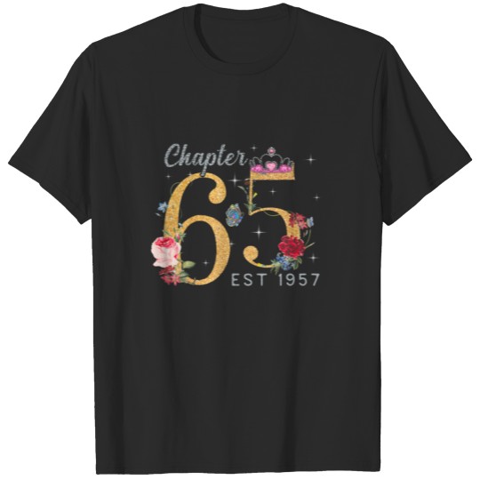 Discover Chapter 65 Years Old EST 1957 65Th Birthday T-shirt