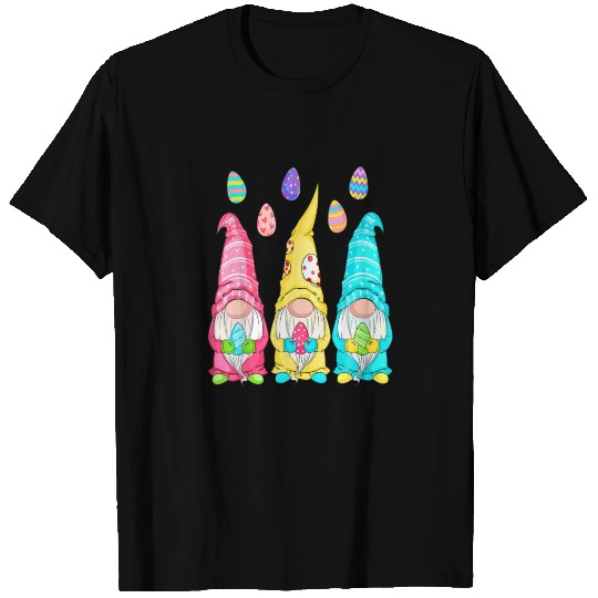 Easter Gnome Egg Hunting - Cute Gnomes Holding Eas T-shirt