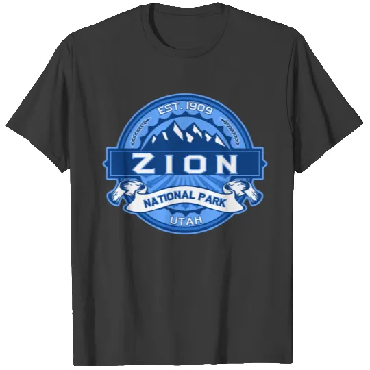 Zion Blue Logo For Dark T-shirt