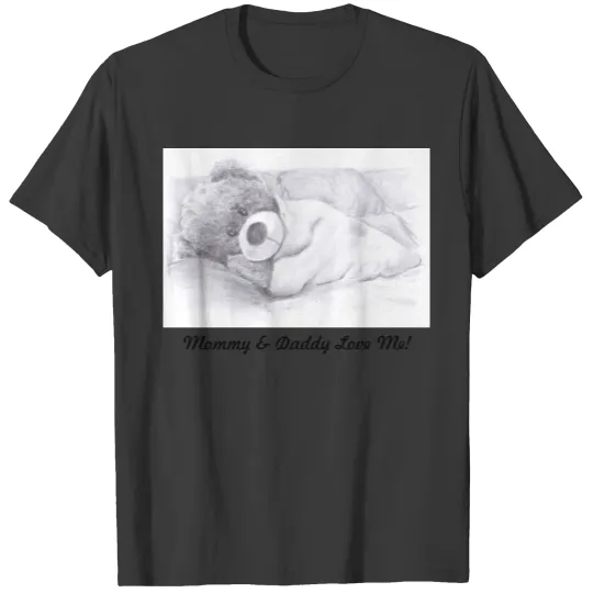 Mommy and daddy love me - cozy teddy bear T-shirt