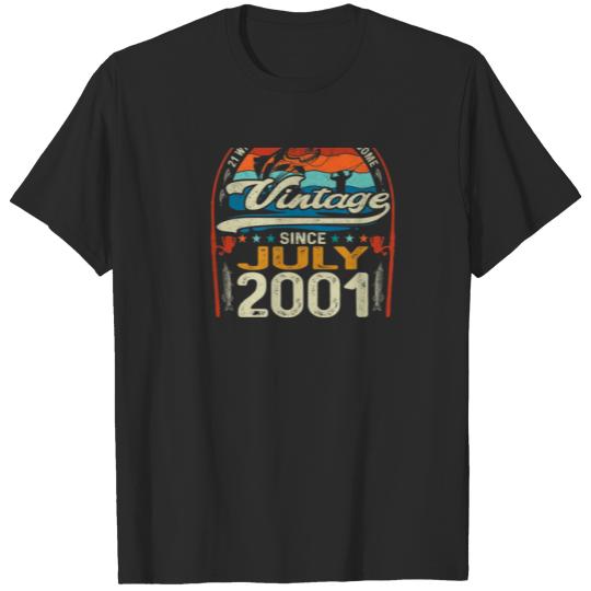 Vintage 21St Birthday July 2001 - 21 Year Old Fish T-shirt