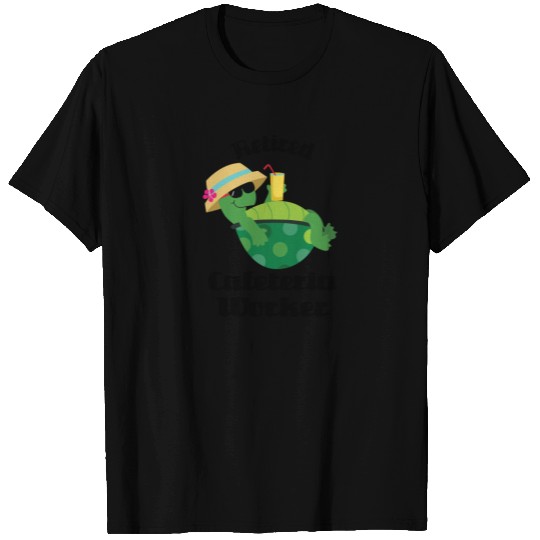 Retired Cafeteria Worker (Turtle) T-shirt