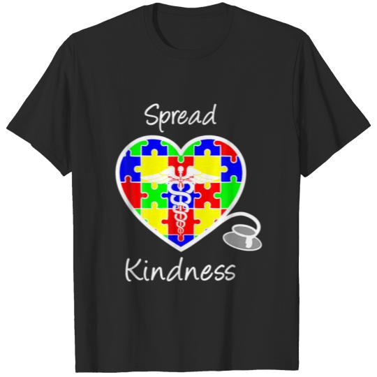 Autism Awareness And Nurse Kindness T-shirt