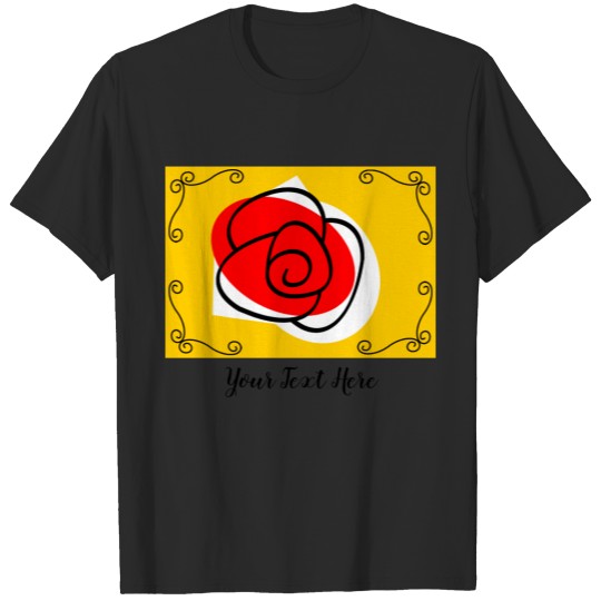 Discover Spanish Rose Corners Text T-shirt