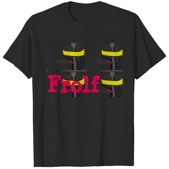 Discover The Frolf basket image disc golf T-shirt