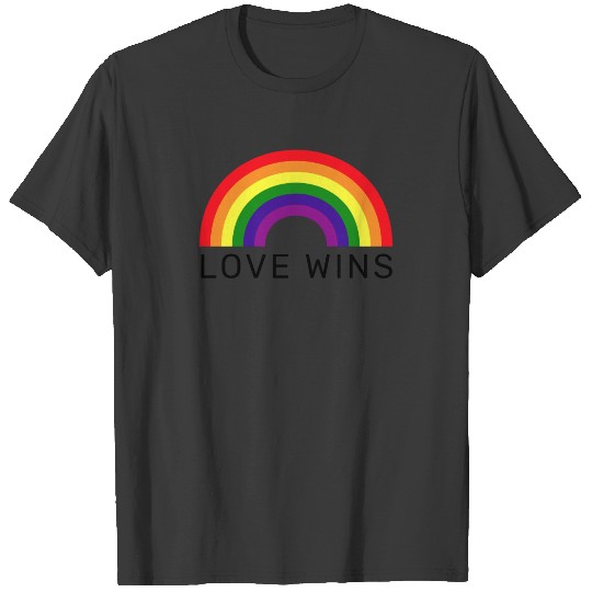 Discover Love Wins Rainbow Colors LGBTQ Pride Month T-shirt