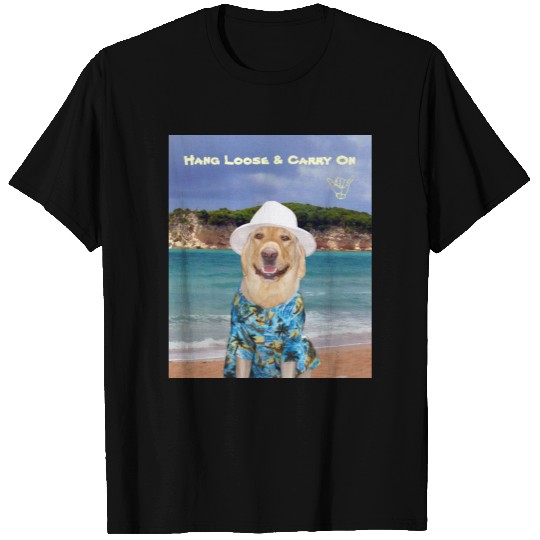 Hang Loose & Carry On yellow Lab Lover's T-shirt