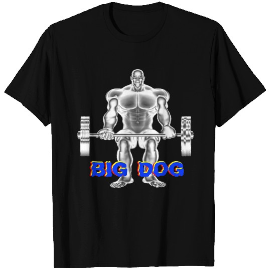 Mens BIG DOG Weightlifting T-shirt